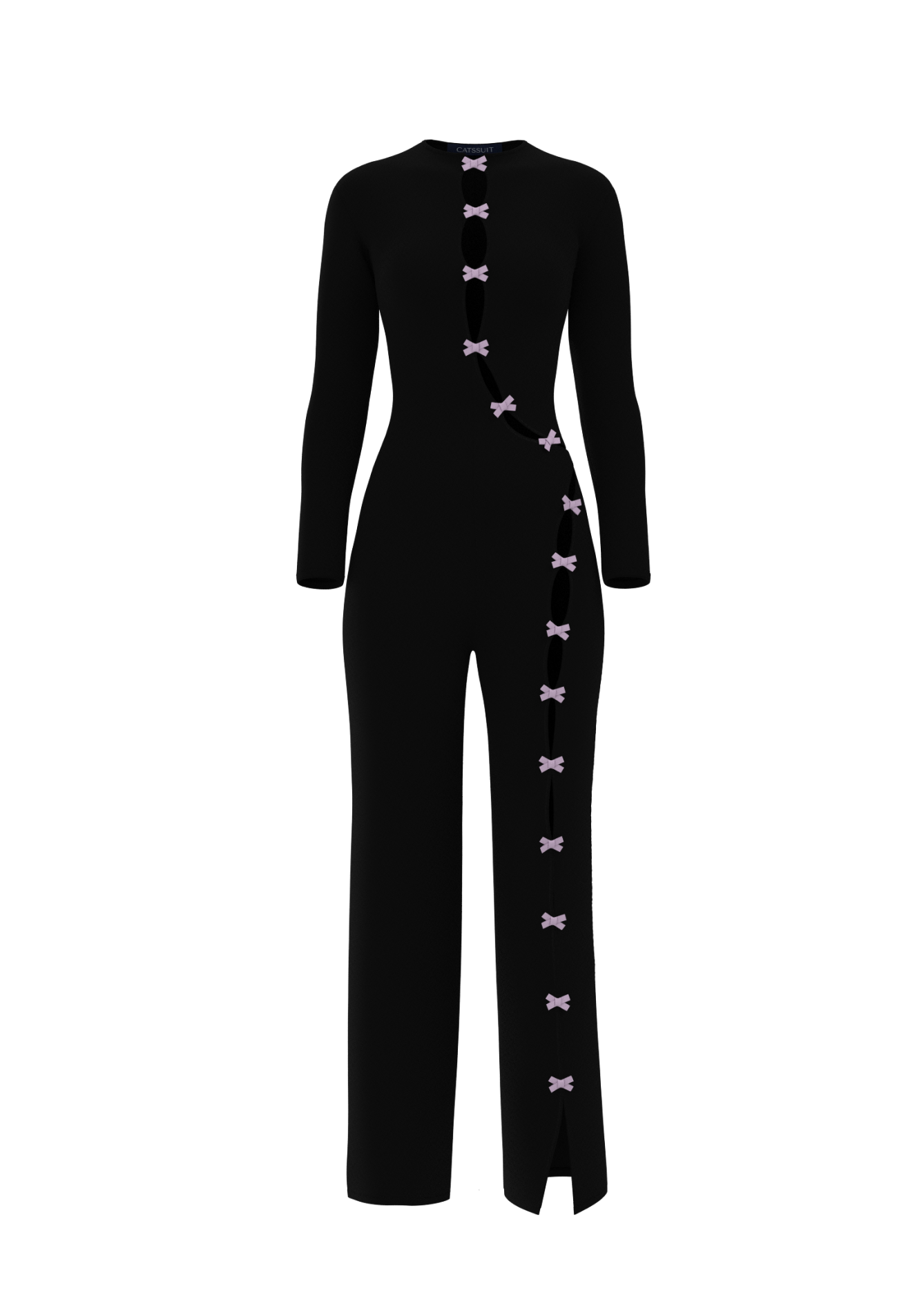 LEYLA Black Jumpsuit with Hand-Tied Bows